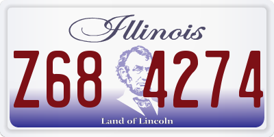 IL license plate Z684274