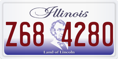 IL license plate Z684280