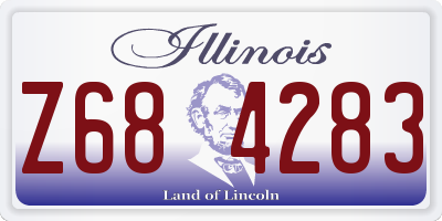 IL license plate Z684283