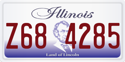 IL license plate Z684285