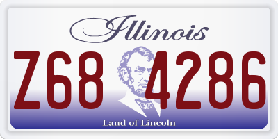 IL license plate Z684286