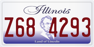 IL license plate Z684293