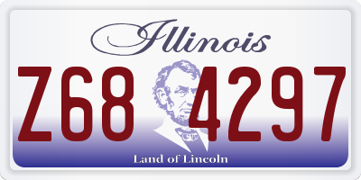 IL license plate Z684297