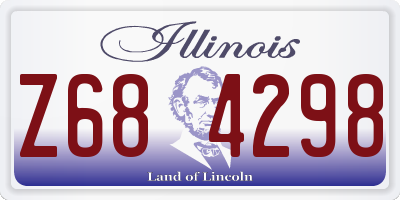 IL license plate Z684298