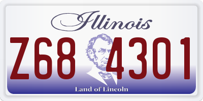 IL license plate Z684301