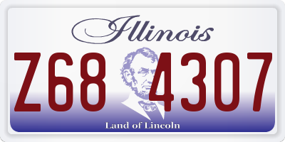 IL license plate Z684307