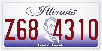 IL license plate Z684310