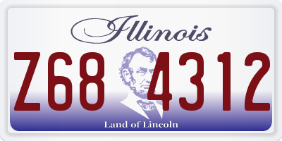 IL license plate Z684312