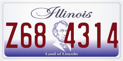 IL license plate Z684314