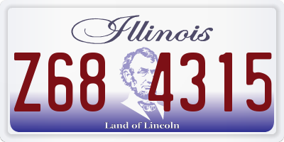 IL license plate Z684315