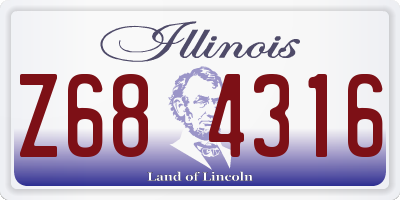 IL license plate Z684316