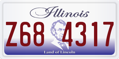 IL license plate Z684317