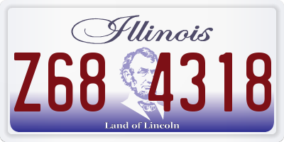 IL license plate Z684318