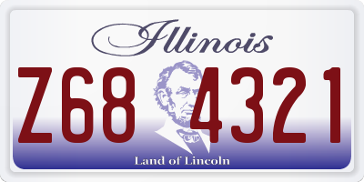 IL license plate Z684321