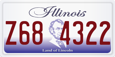 IL license plate Z684322