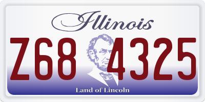 IL license plate Z684325