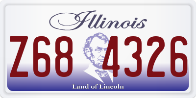 IL license plate Z684326