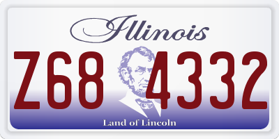 IL license plate Z684332