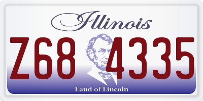 IL license plate Z684335