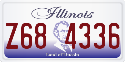 IL license plate Z684336