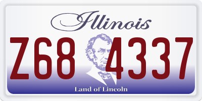IL license plate Z684337