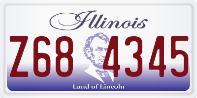 IL license plate Z684345