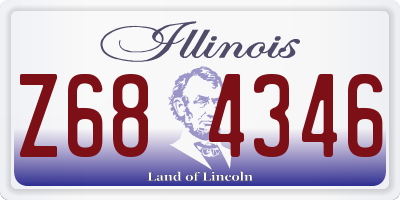 IL license plate Z684346