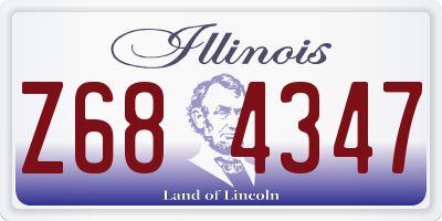 IL license plate Z684347