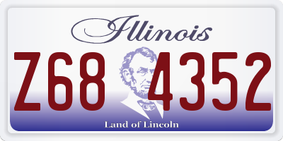 IL license plate Z684352