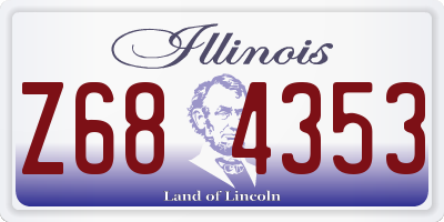 IL license plate Z684353