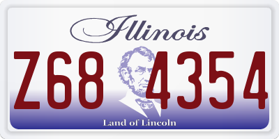 IL license plate Z684354