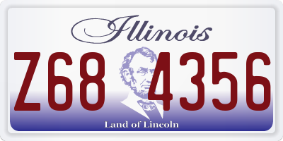 IL license plate Z684356