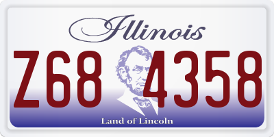 IL license plate Z684358