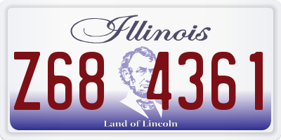 IL license plate Z684361