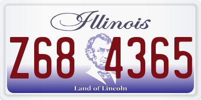 IL license plate Z684365