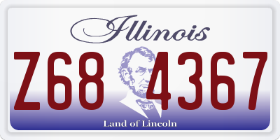 IL license plate Z684367