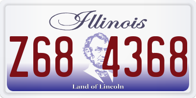 IL license plate Z684368