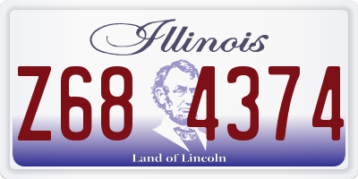 IL license plate Z684374