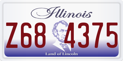 IL license plate Z684375
