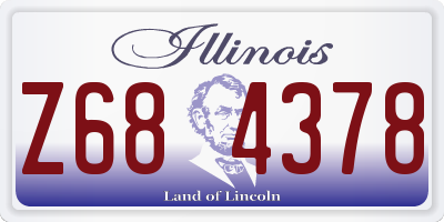 IL license plate Z684378