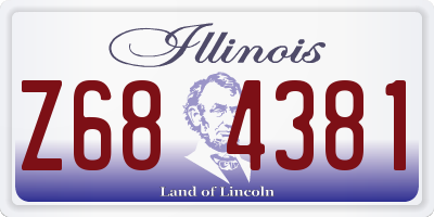 IL license plate Z684381