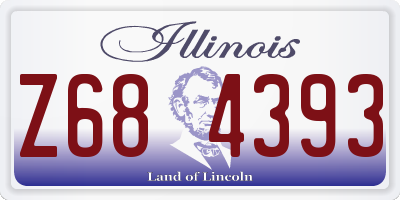 IL license plate Z684393