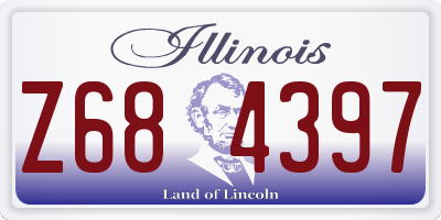 IL license plate Z684397