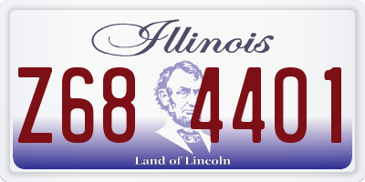 IL license plate Z684401