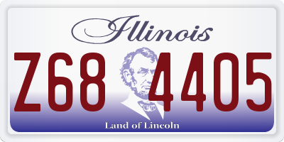 IL license plate Z684405