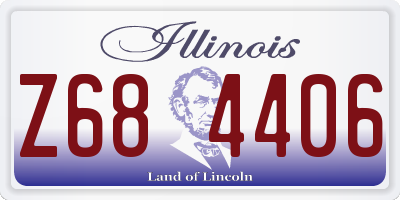 IL license plate Z684406