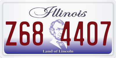 IL license plate Z684407