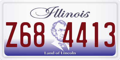 IL license plate Z684413