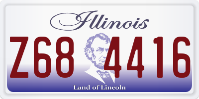 IL license plate Z684416