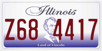 IL license plate Z684417